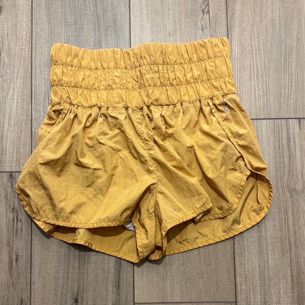 FP Movement by Free People High Waist Mustard Shorts